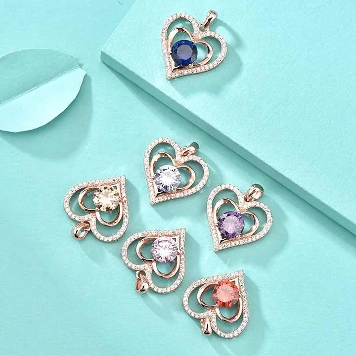 قلادة على شكل قلب-heart-shaped necklace