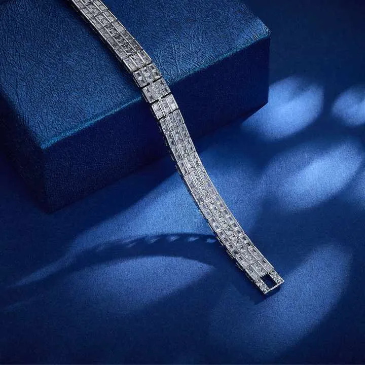 سوار تنس عتيق للنساء - Vintage Tennis Bracelet for Women