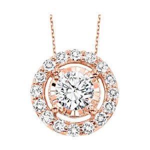 14KT Pink Gold & Diamond Tru Reflection Neckwear Pendant - 1/3 ctw 14KT Pink Gold & Diamond Tru Reflection Neckwear Pendant - 1/3 ctw