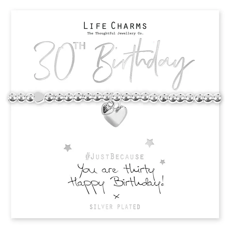 30th Birthday Bracelet