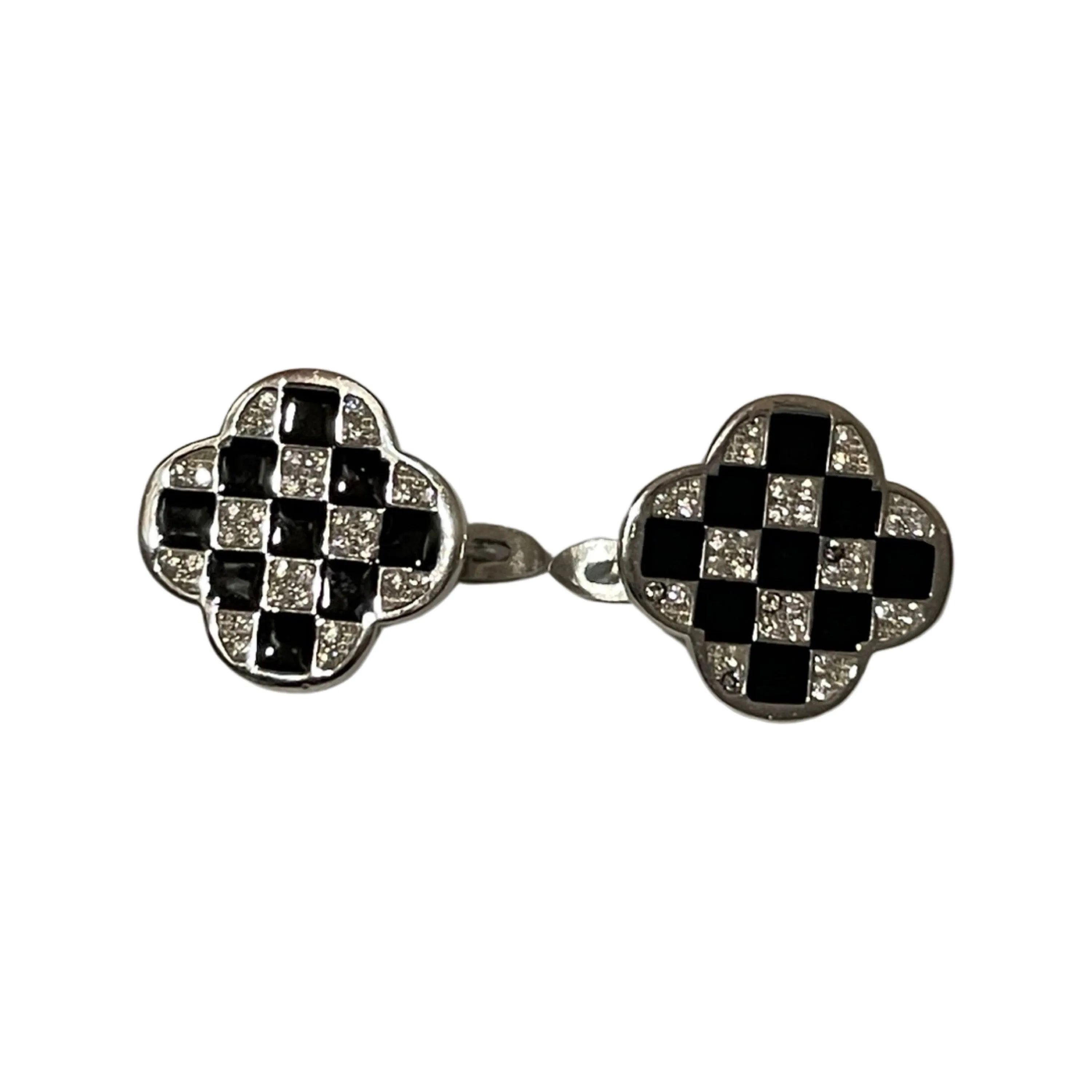 925 Sterling Silver CZ Studded Earrings - Design#09