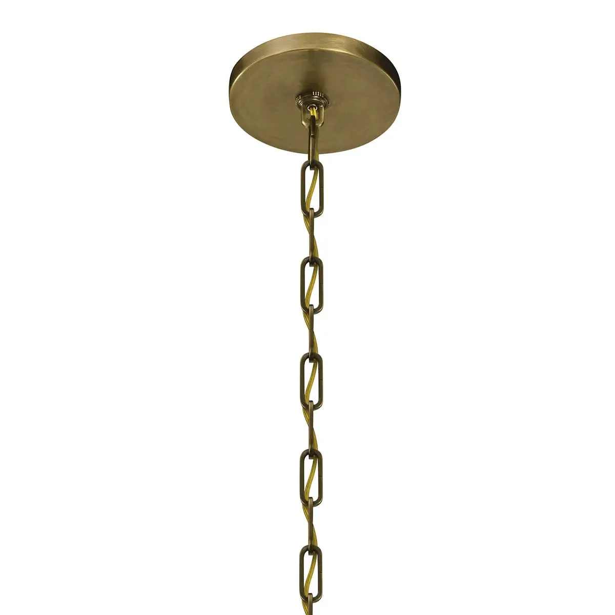 Abbotswell 25 in. 6 Lights Chandelier Brass Finish