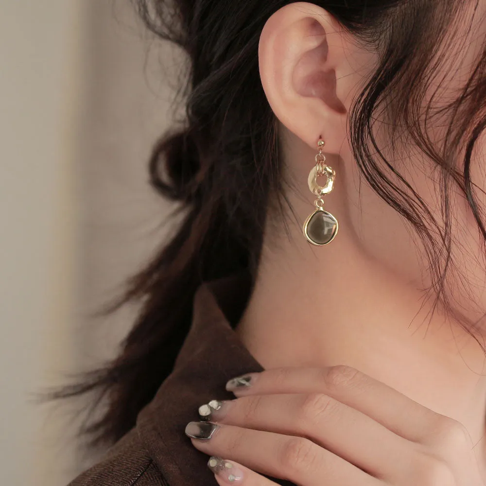 Accent Color Drop Earrings