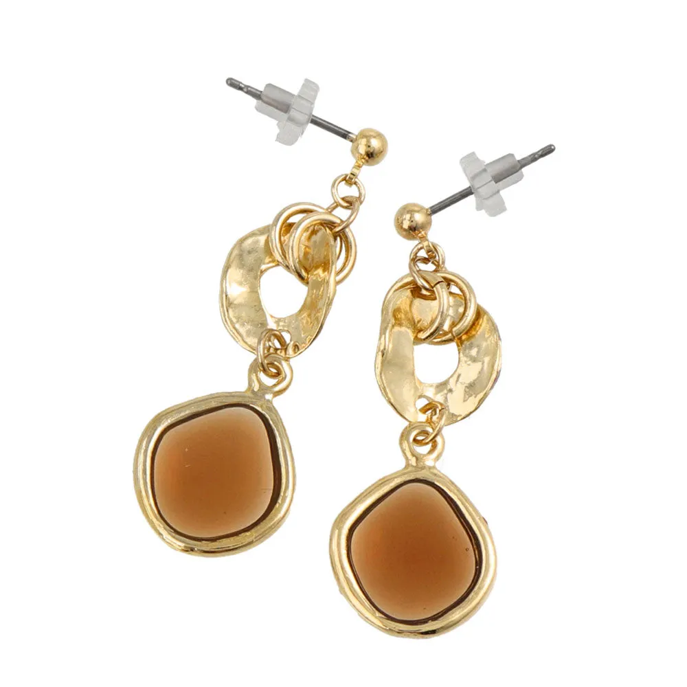 Accent Color Drop Earrings