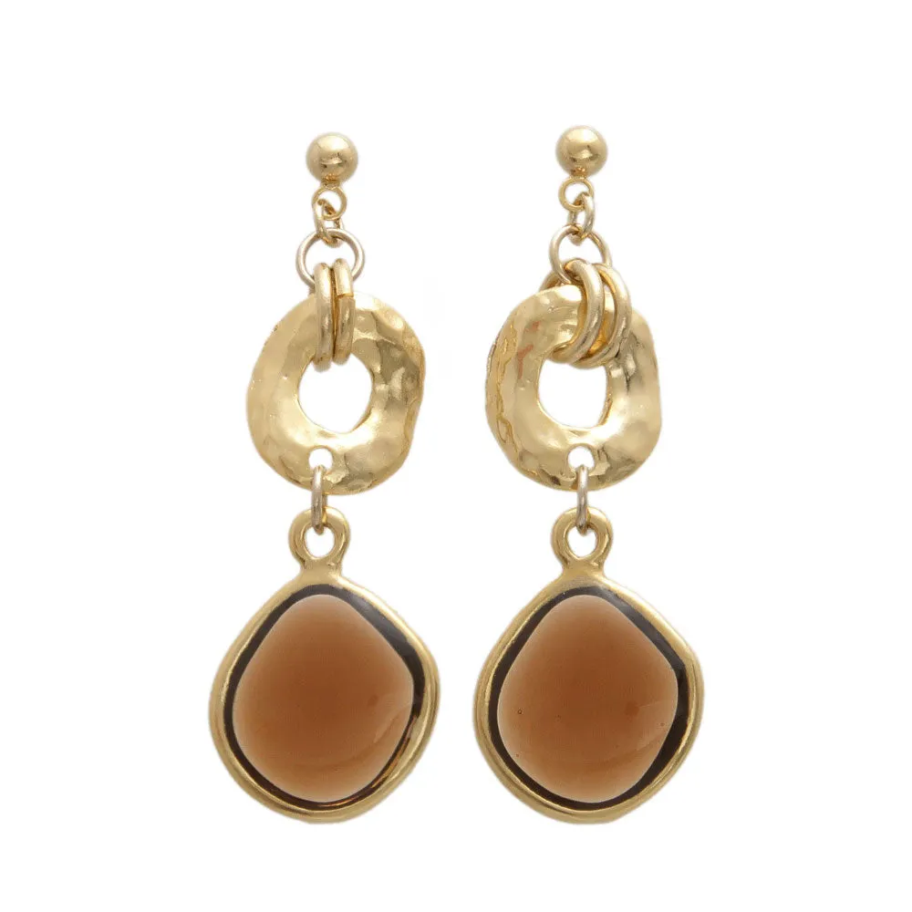 Accent Color Drop Earrings