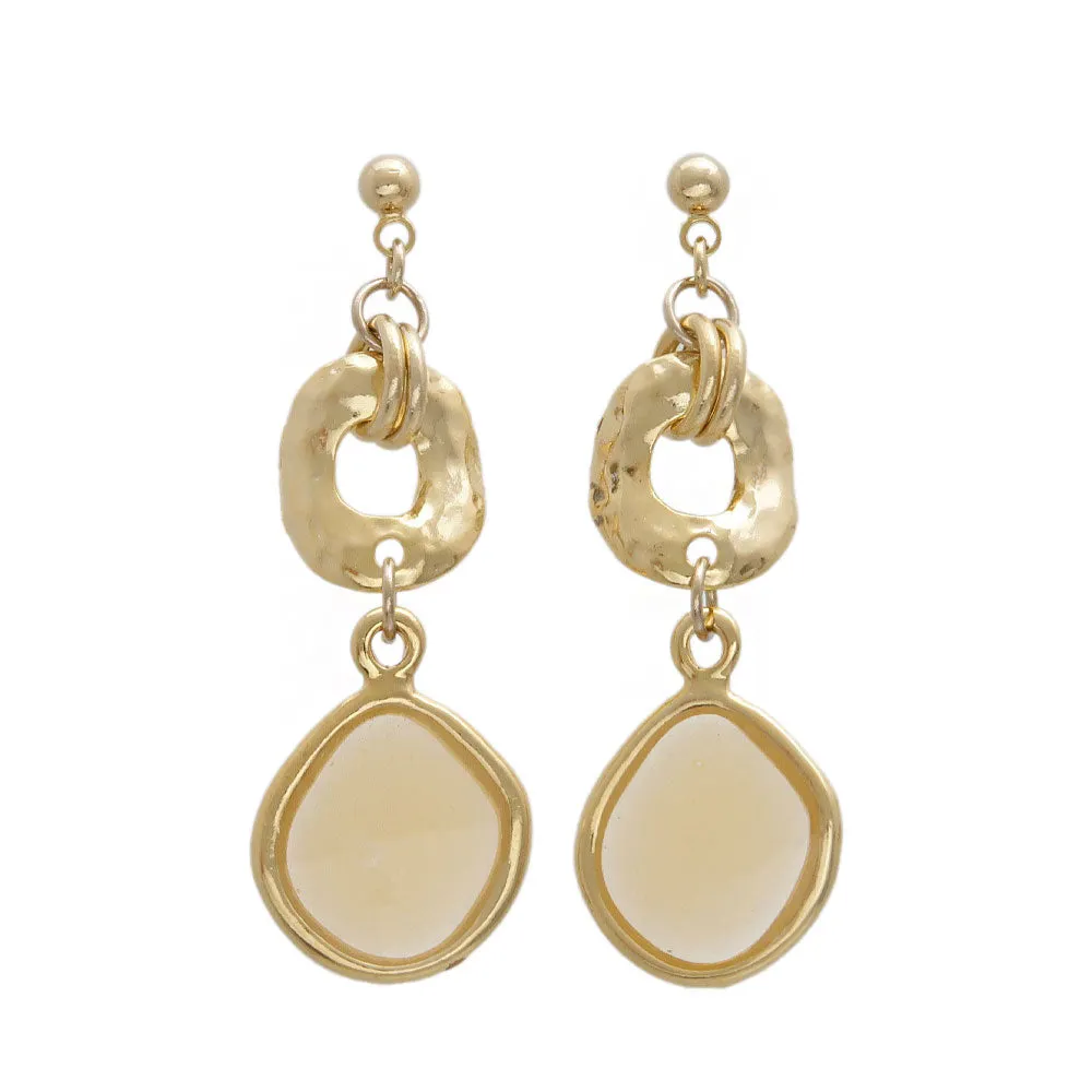 Accent Color Drop Earrings