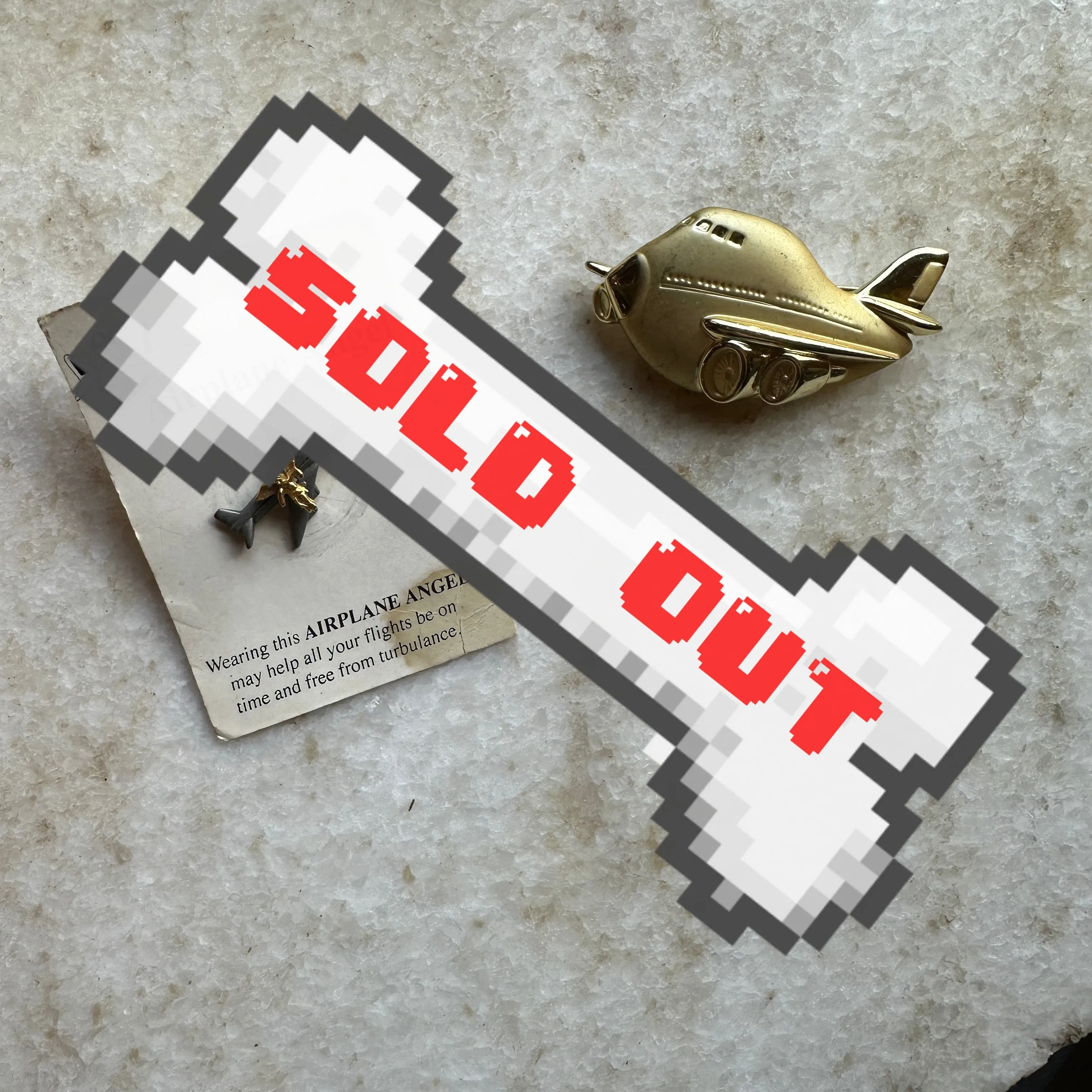 airplane brooch/pin bundle