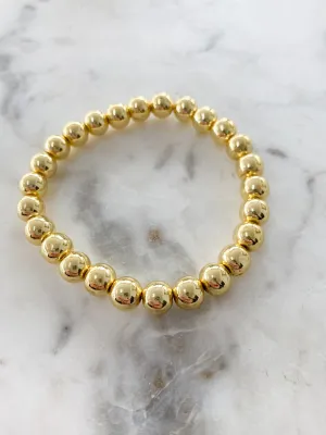 Bracelet Accent Beaded Gold Hematite