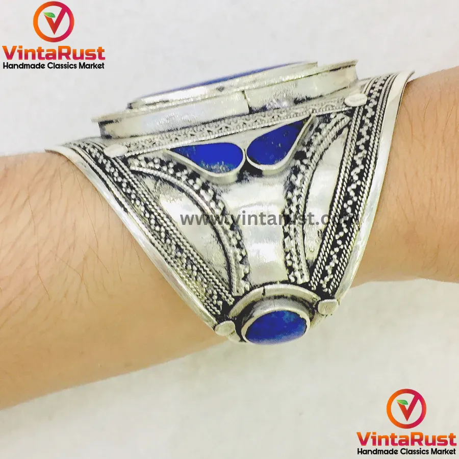 Ethnic Handmade Lapis Lazuli Stone Bracelet