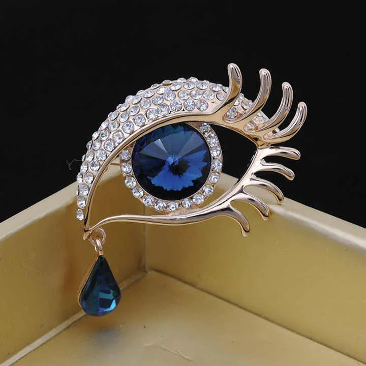 Fashionable Angel Tears Diamond-دبوس رموش