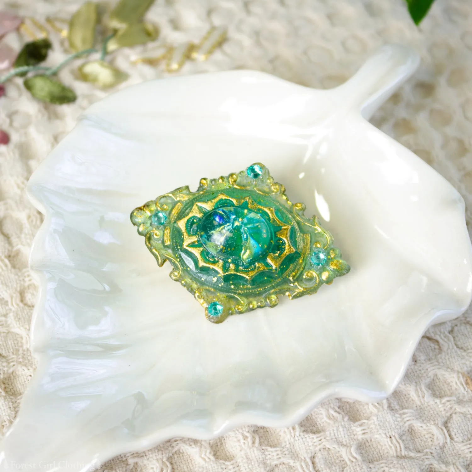 Glitter Resin Brooch