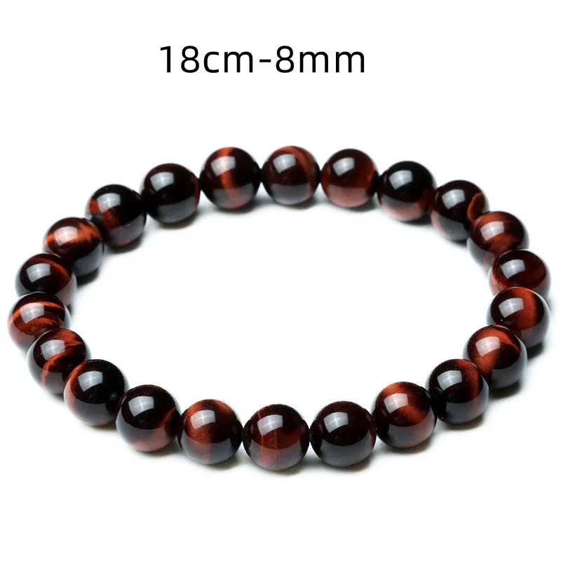 Handmade Natural Top Grade Red Tiger's Eye Bracelet Enhancing confidence and self-esteem