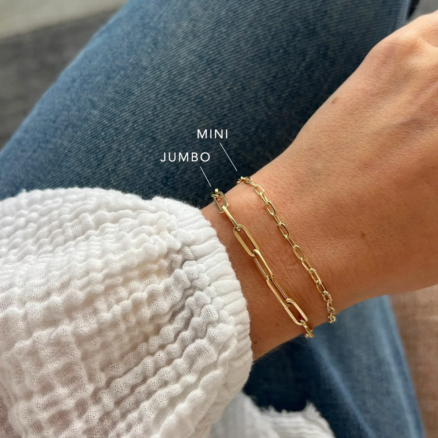 MINI LINK BRACELET IN GOLD