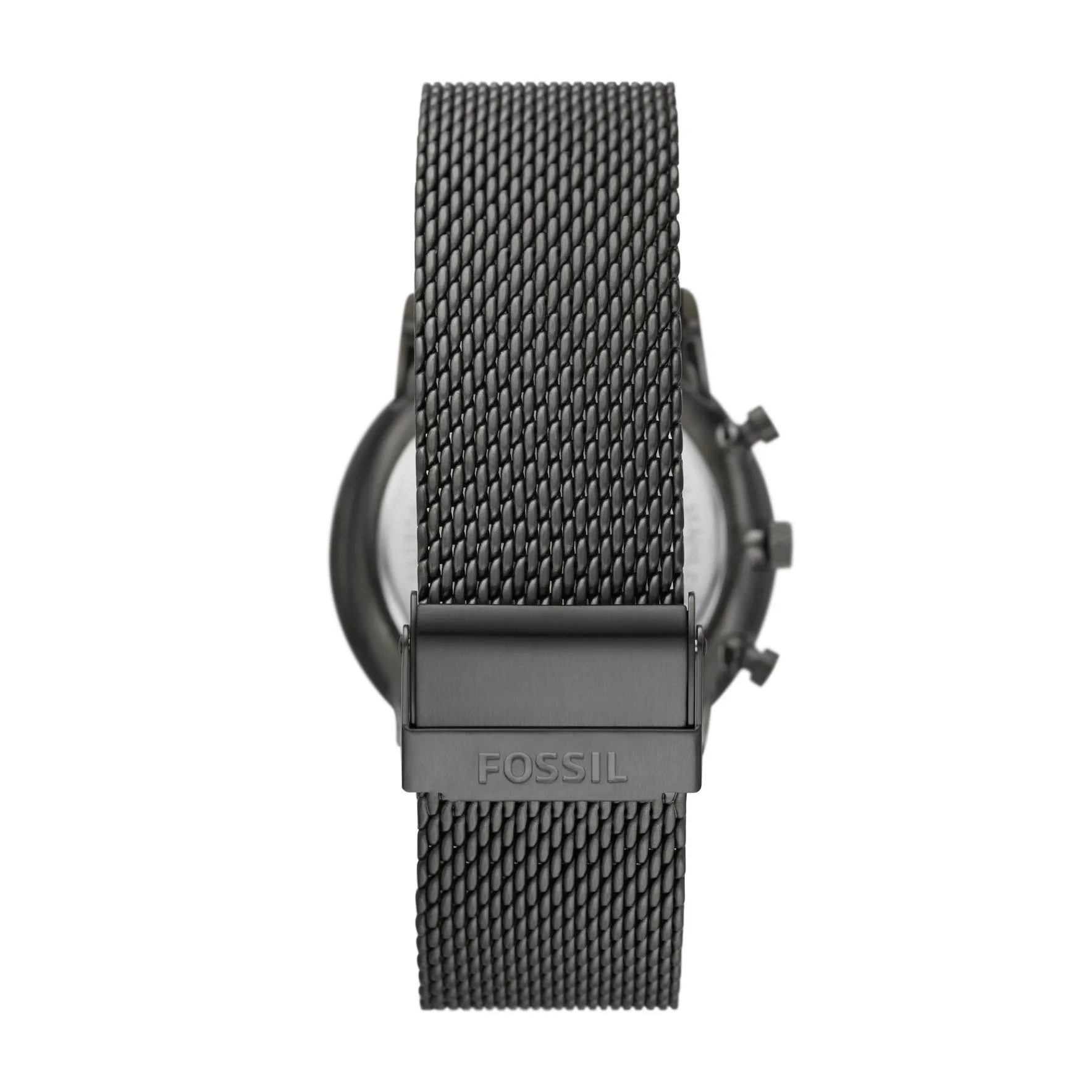 Minimalist Chronograph Smoke Stainless Steel Mesh Watch