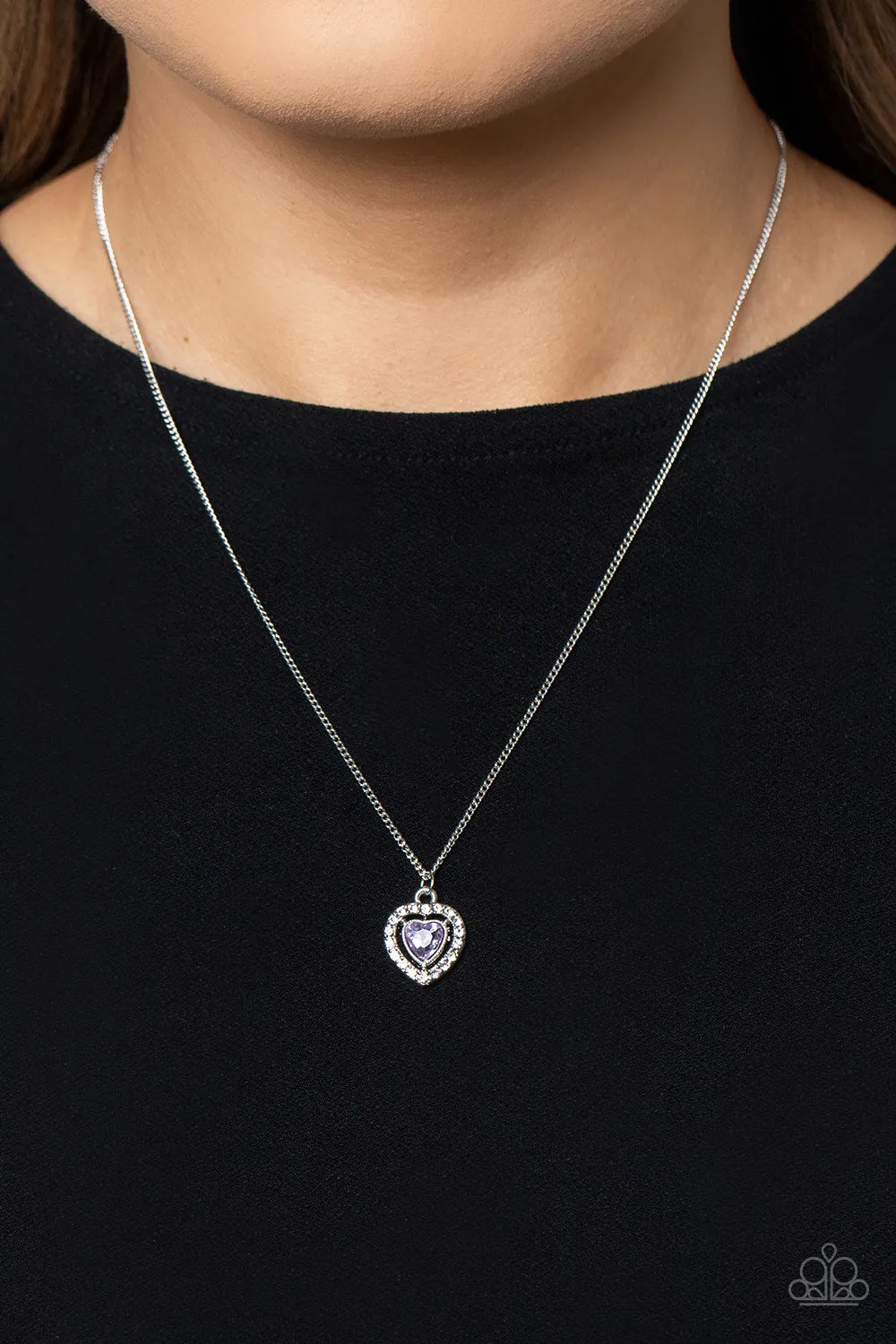 Paparazzi Day of Love Purple Necklace & Earring Set