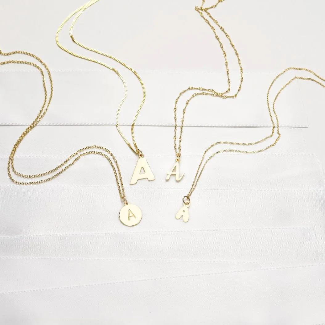 "A" Cutout Letter Charm