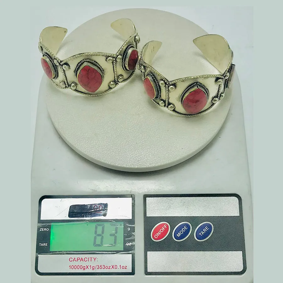 Red Coral Stone Handmade Bracelet