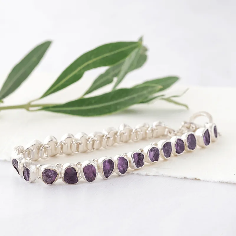 Rough Amethyst Bracelet