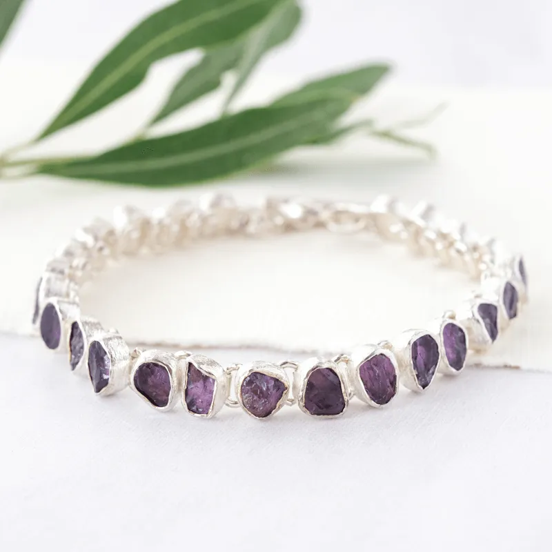 Rough Amethyst Bracelet