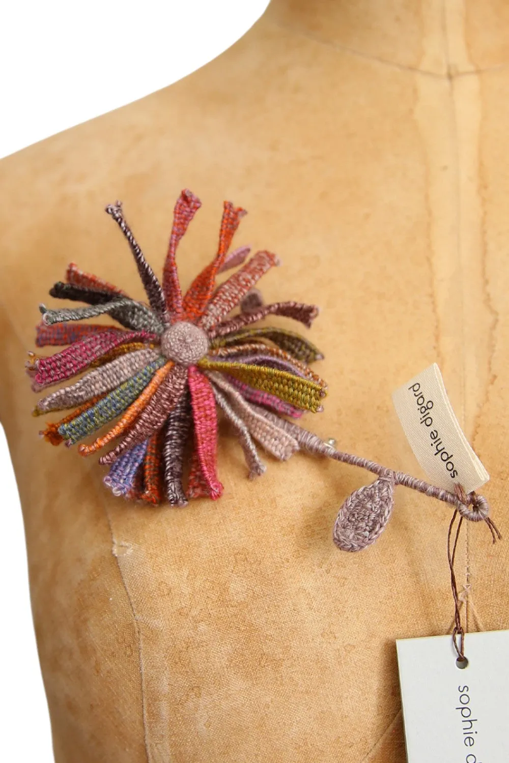 SOPHIE DIGARD GAUFRETTE FLORAL MULTI BROOCH