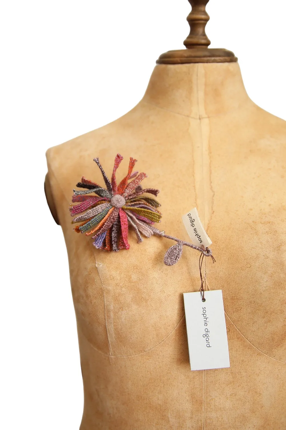 SOPHIE DIGARD GAUFRETTE FLORAL MULTI BROOCH