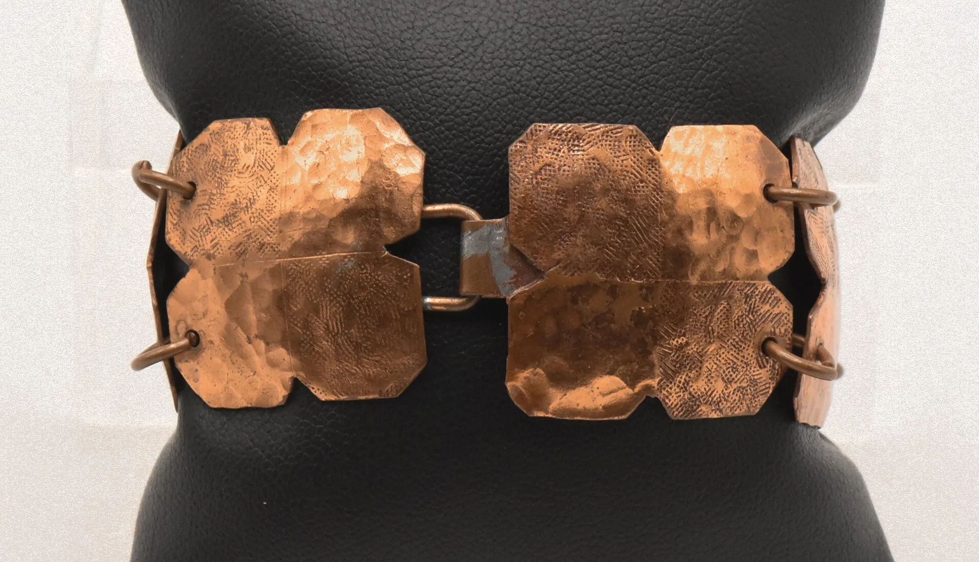Vintage Handmade Hammered Copper Bracelet - 6.5"