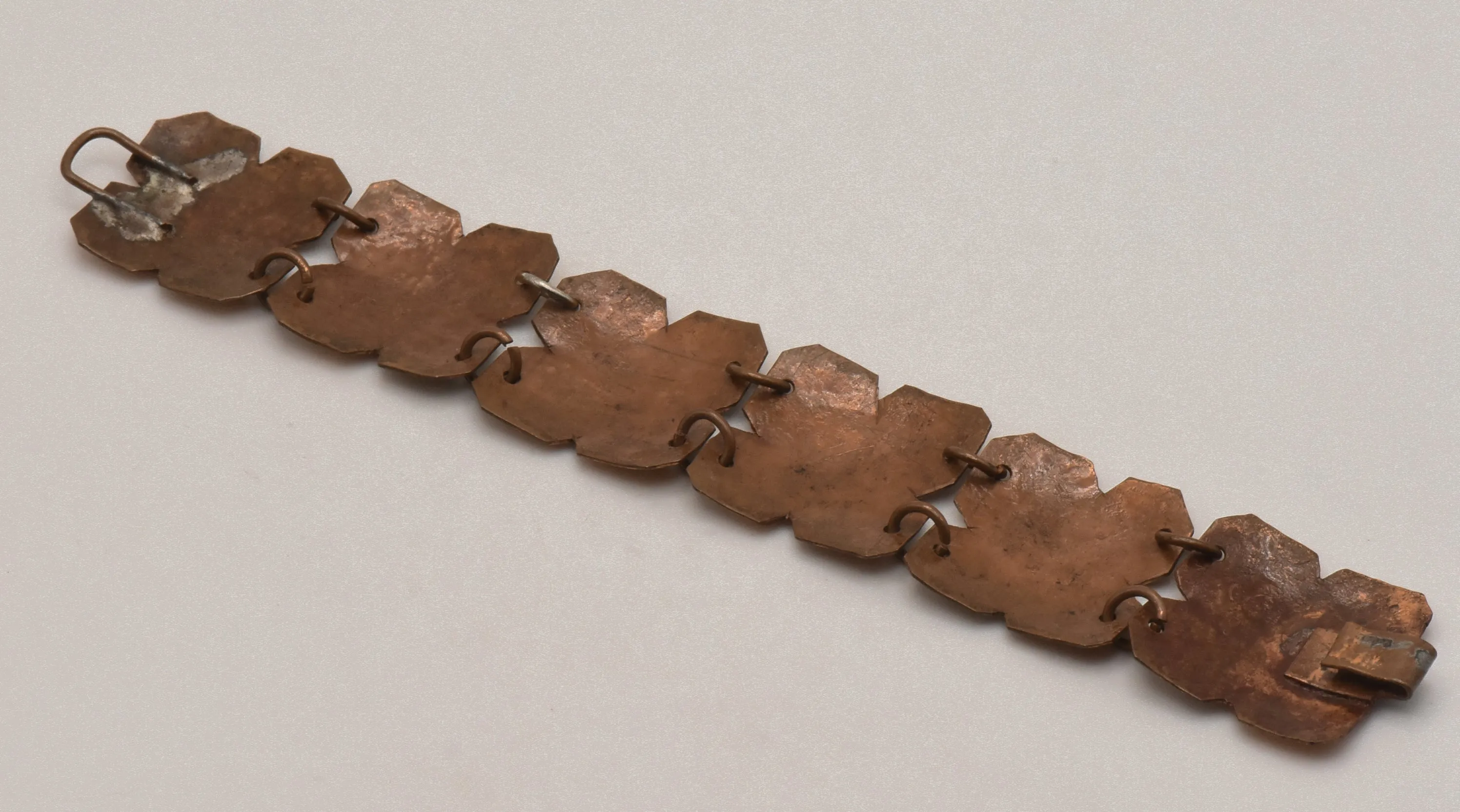 Vintage Handmade Hammered Copper Bracelet - 6.5"