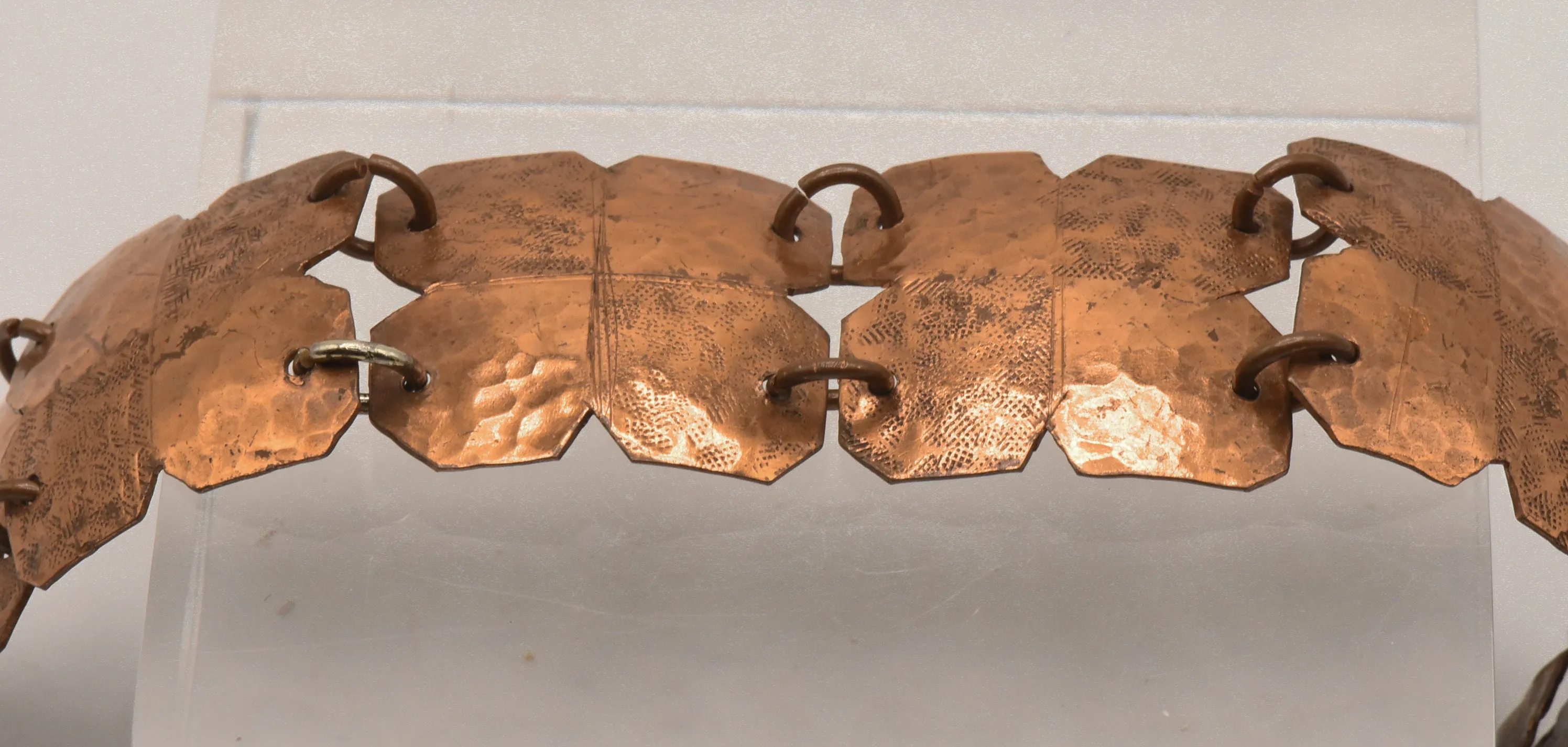 Vintage Handmade Hammered Copper Bracelet - 6.5"